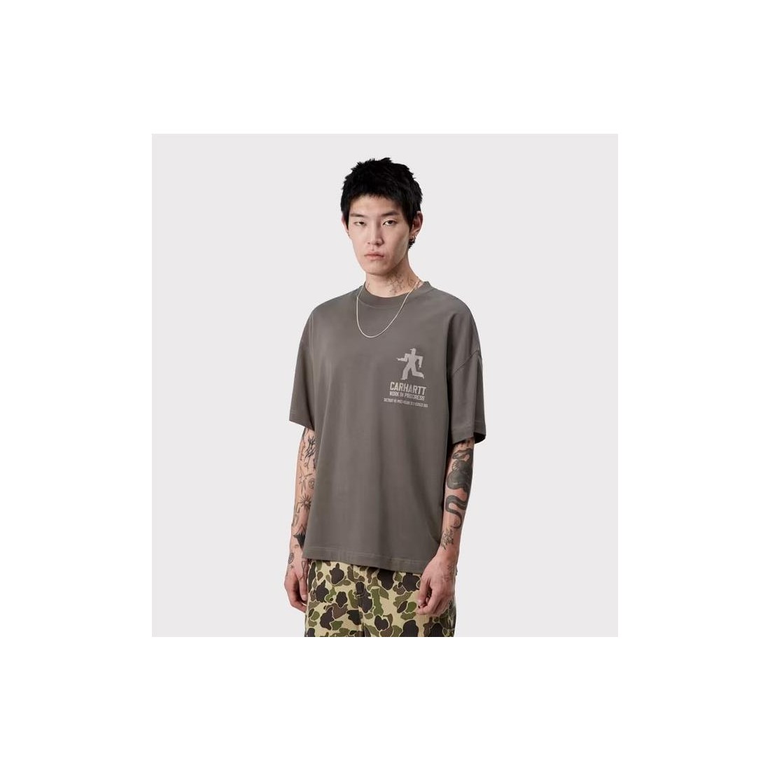 CARHARTT WIP DISTANCE TEE GRIS