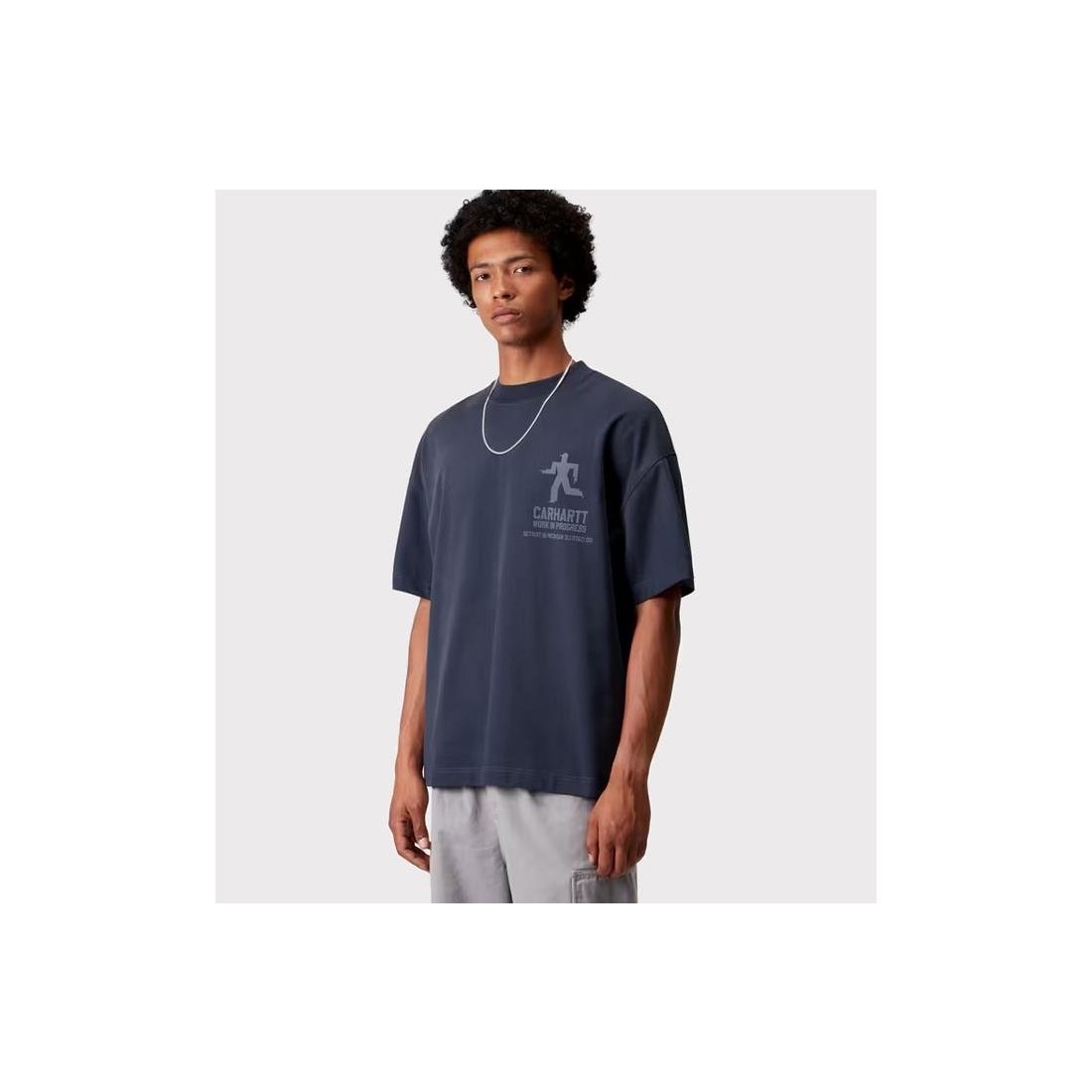 CARHARTT WIP DISTANCE TEE AZUL MARINO