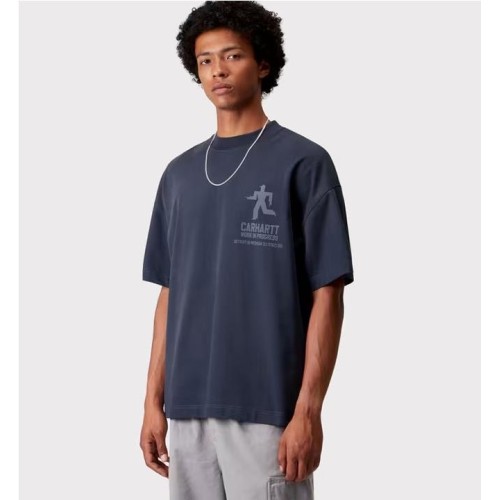 CARHARTT WIP DISTANCE TEE AZUL MARINO