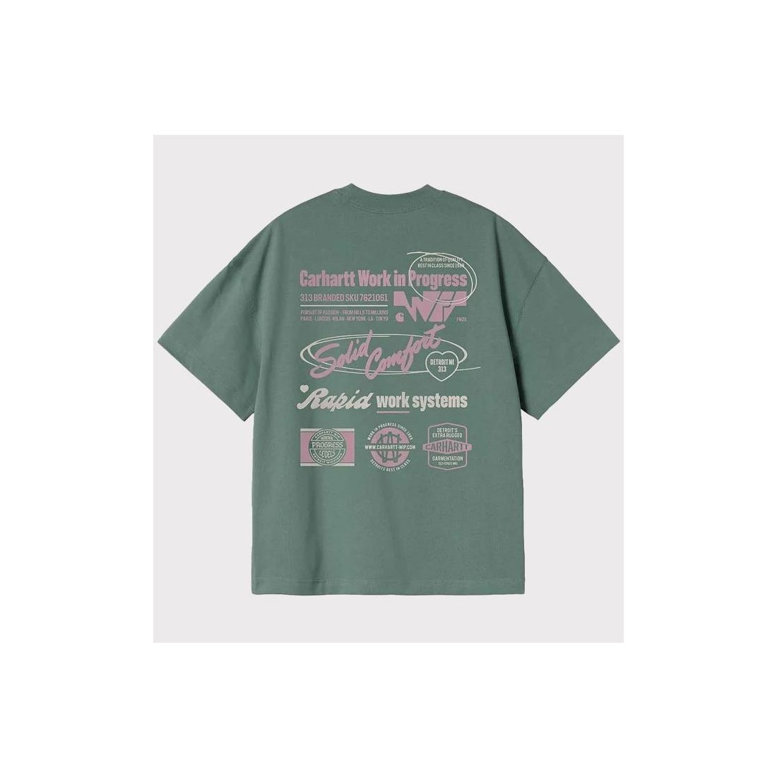 CARHARTT WIP NETWORKS TEE VERDE CLARO