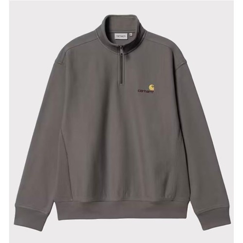 CARHARTT WIP HALF ZIP AMERICAN GRIS OSCURO