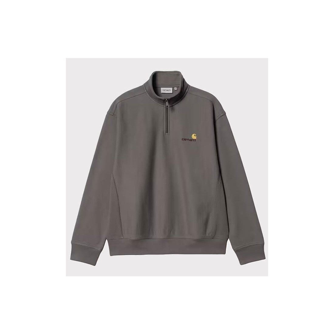 CARHARTT WIP HALF ZIP AMERICAN GRIS OSCURO