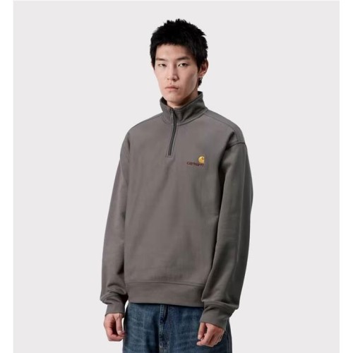 CARHARTT WIP HALF ZIP AMERICAN GRIS OSCURO
