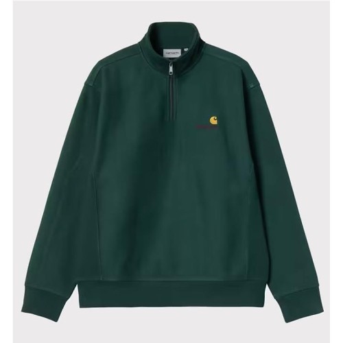 CARHARTT WIP HALF ZIP AMERICAN VERDE OLIVA