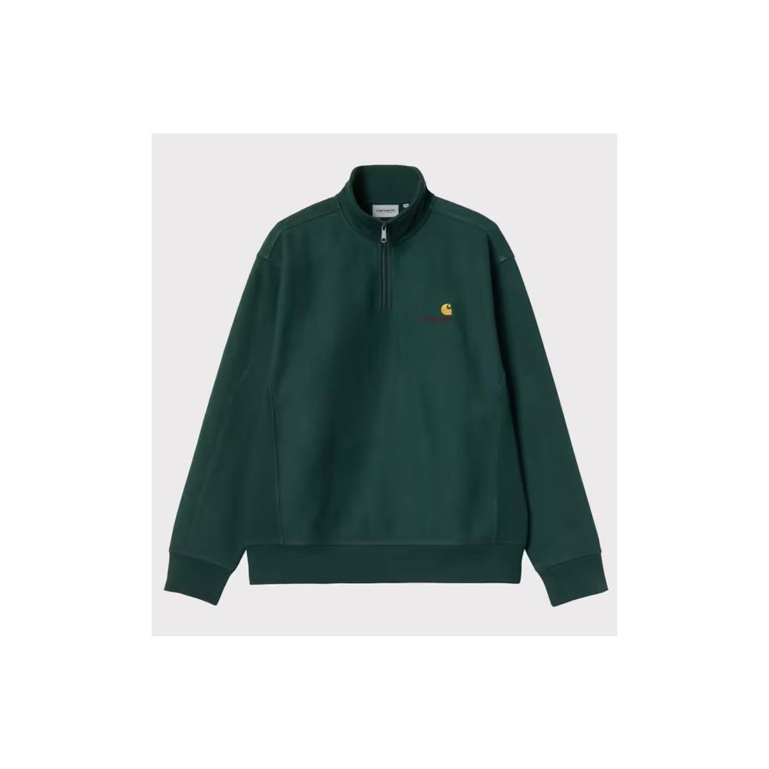 CARHARTT WIP HALF ZIP AMERICAN VERDE OLIVA
