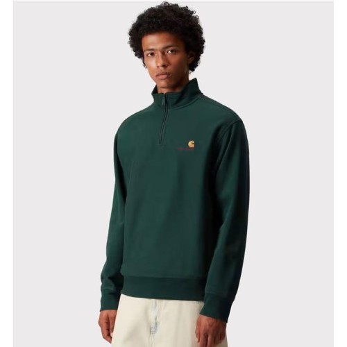 CARHARTT WIP HALF ZIP AMERICAN VERDE OLIVA