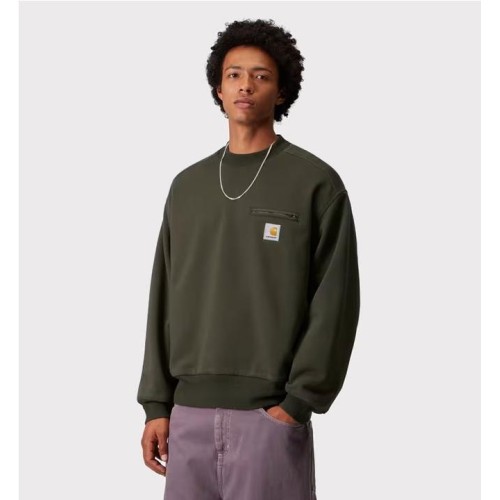 CARHARTT WIP DETROIT SWEAT VERDE OLIVA