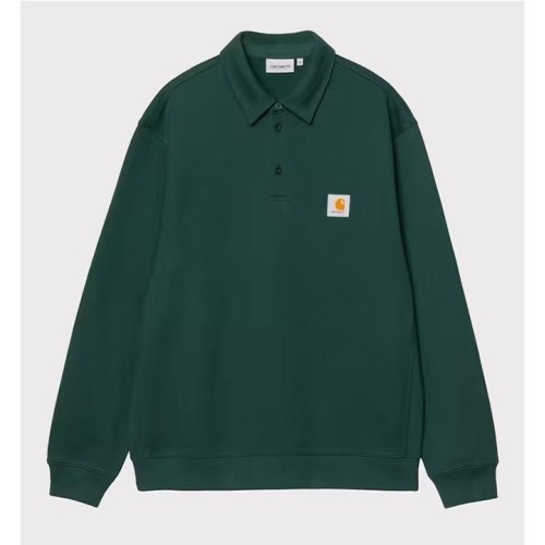 CARHARTT WIP POLO SWEAT VERDE OLIVA