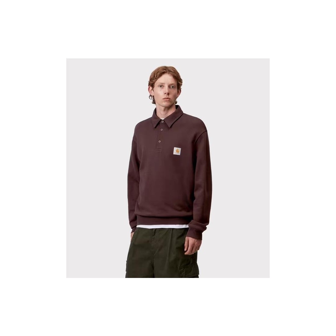CARHARTT WIP POLO SWEAT MARRON