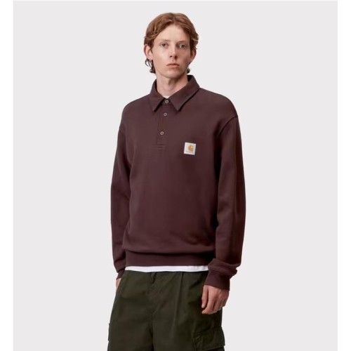 CARHARTT WIP POLO SWEAT MARRON