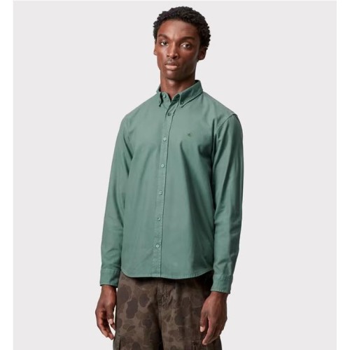 CARHARTT WIP BOLTON SHIRT LS VERDE CLARO