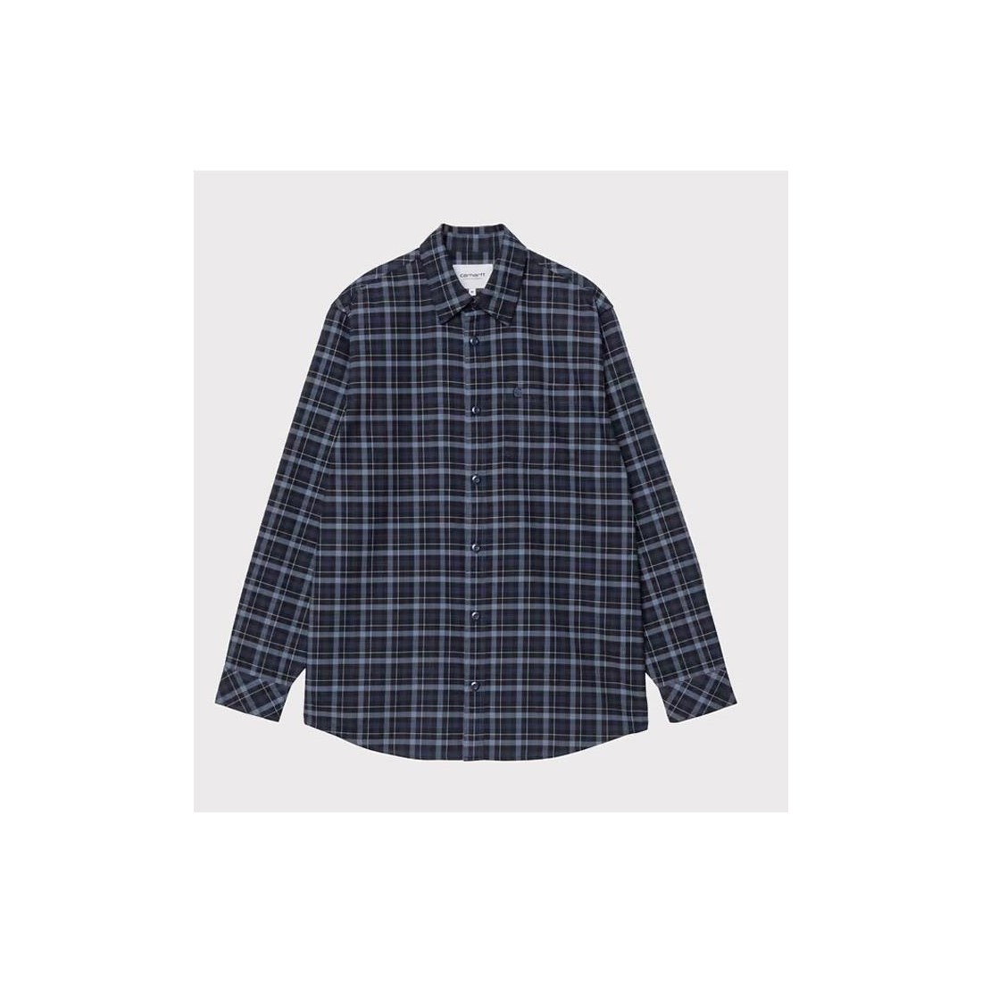 CARHARTT WIP WIDMARK LS SHIRT AZUL MARINO