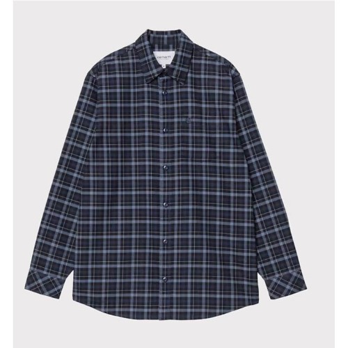 CARHARTT WIP WIDMARK LS SHIRT AZUL MARINO