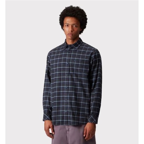 CARHARTT WIP WIDMARK LS SHIRT AZUL MARINO