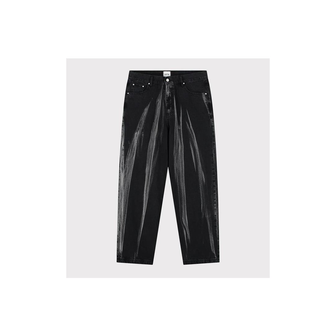 ARTE WASHED JEANS PANTS NEGRO