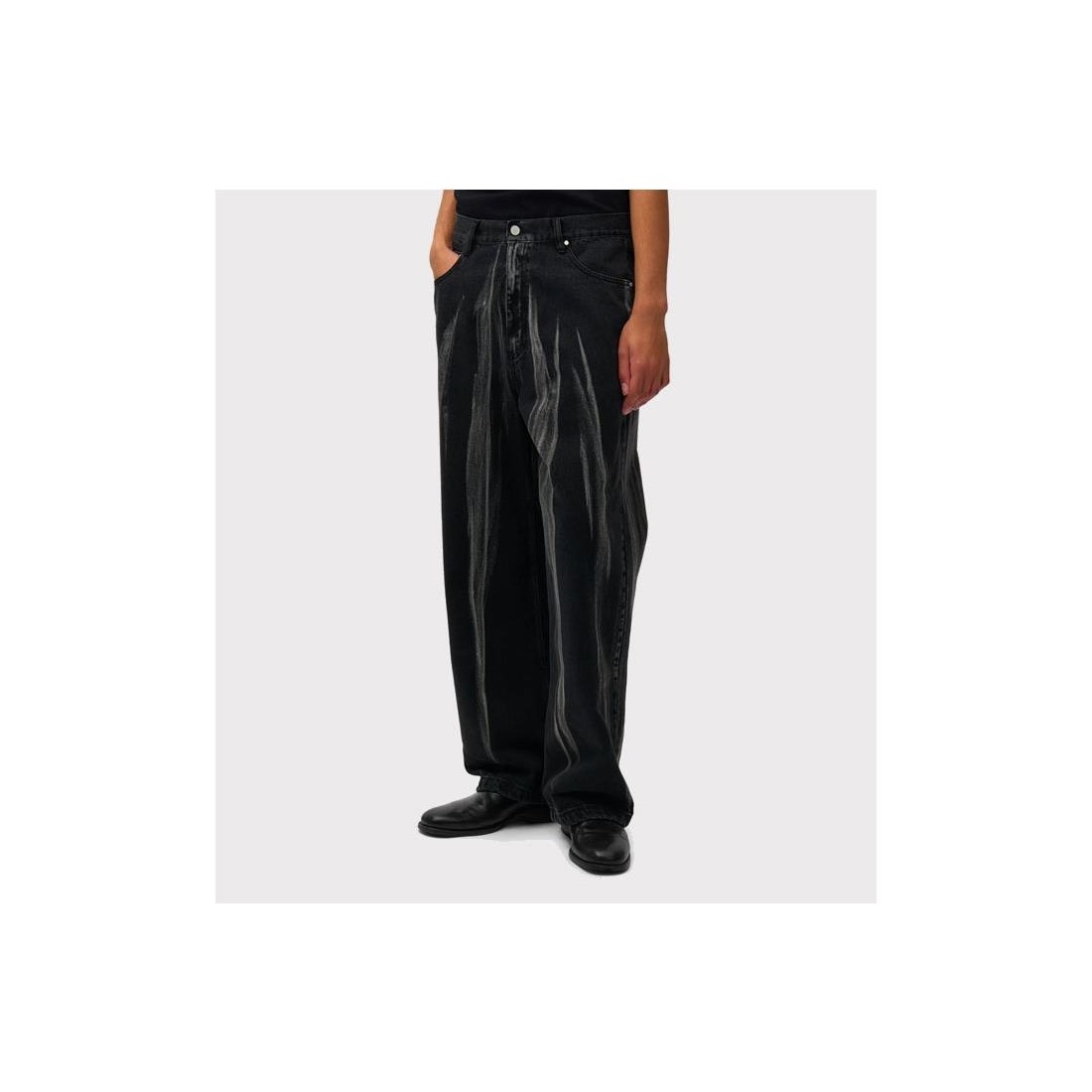 ARTE WASHED JEANS PANTS NEGRO