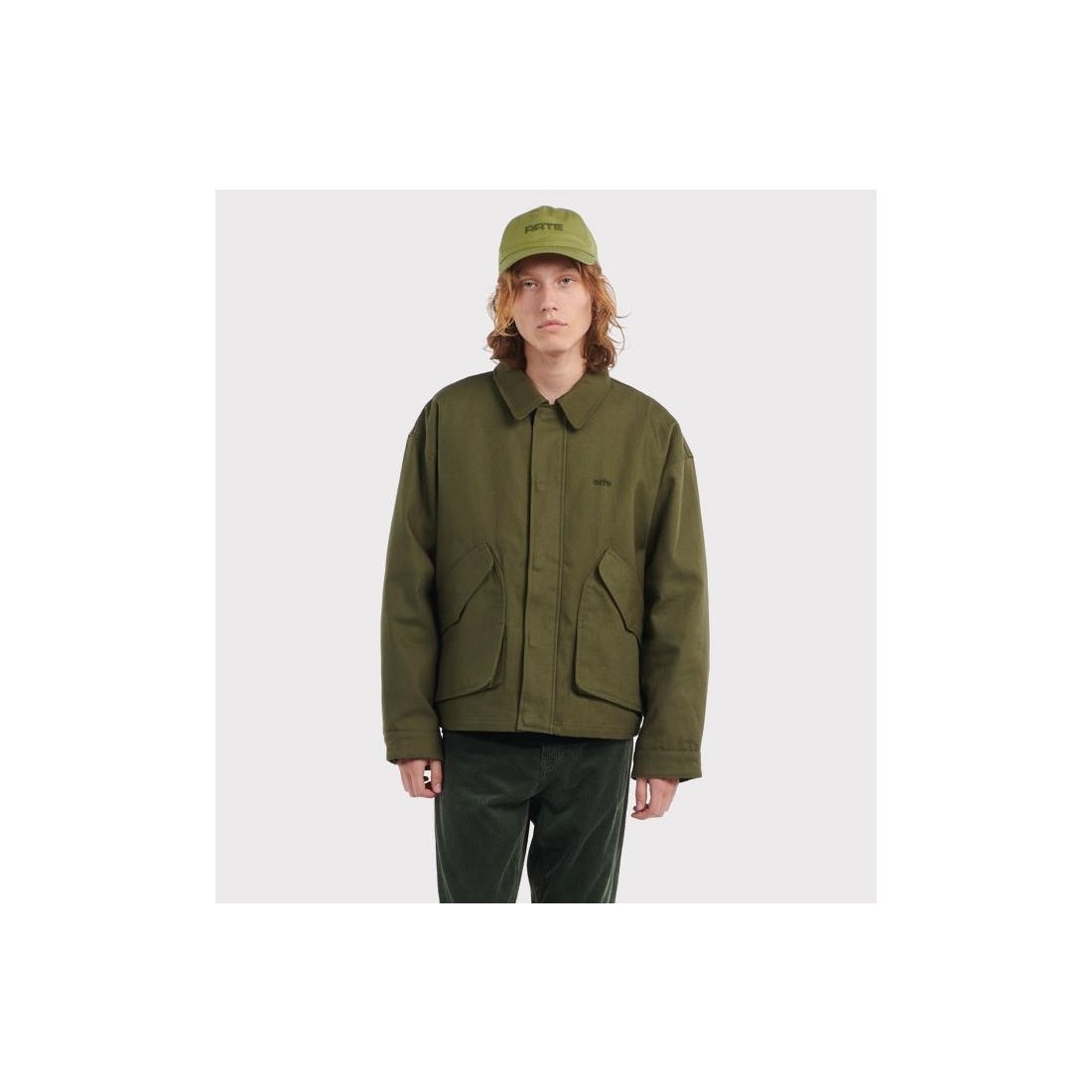 ARTE INCLINED POCKET JACKET VERDE CLARO