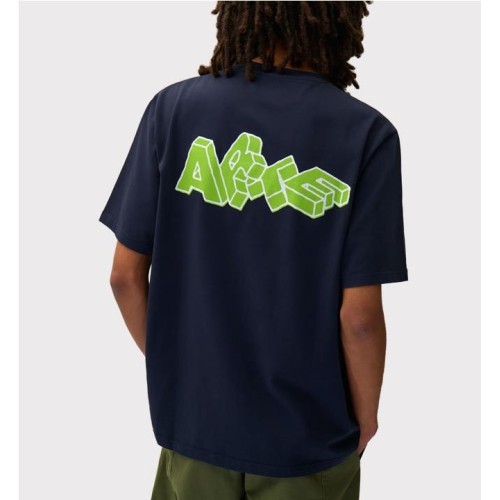 ARTE BLOCKS PRINT TEE AZUL MARINO