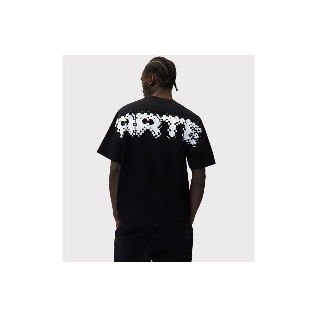 ARTE PIXEL BACK TEE NEGRO
