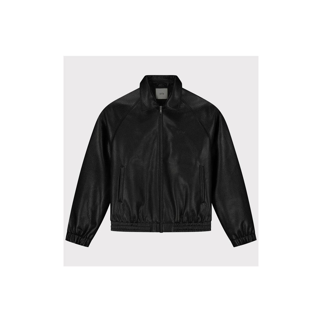 ARTE BASIC LEATHER JACKET NEGRO