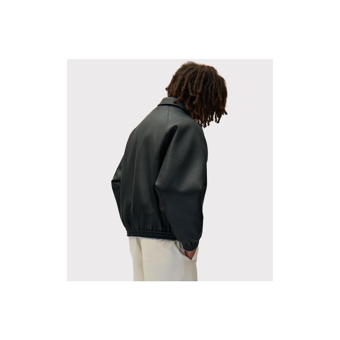 ARTE BASIC LEATHER JACKET NEGRO