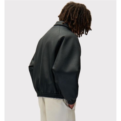 ARTE BASIC LEATHER JACKET NEGRO