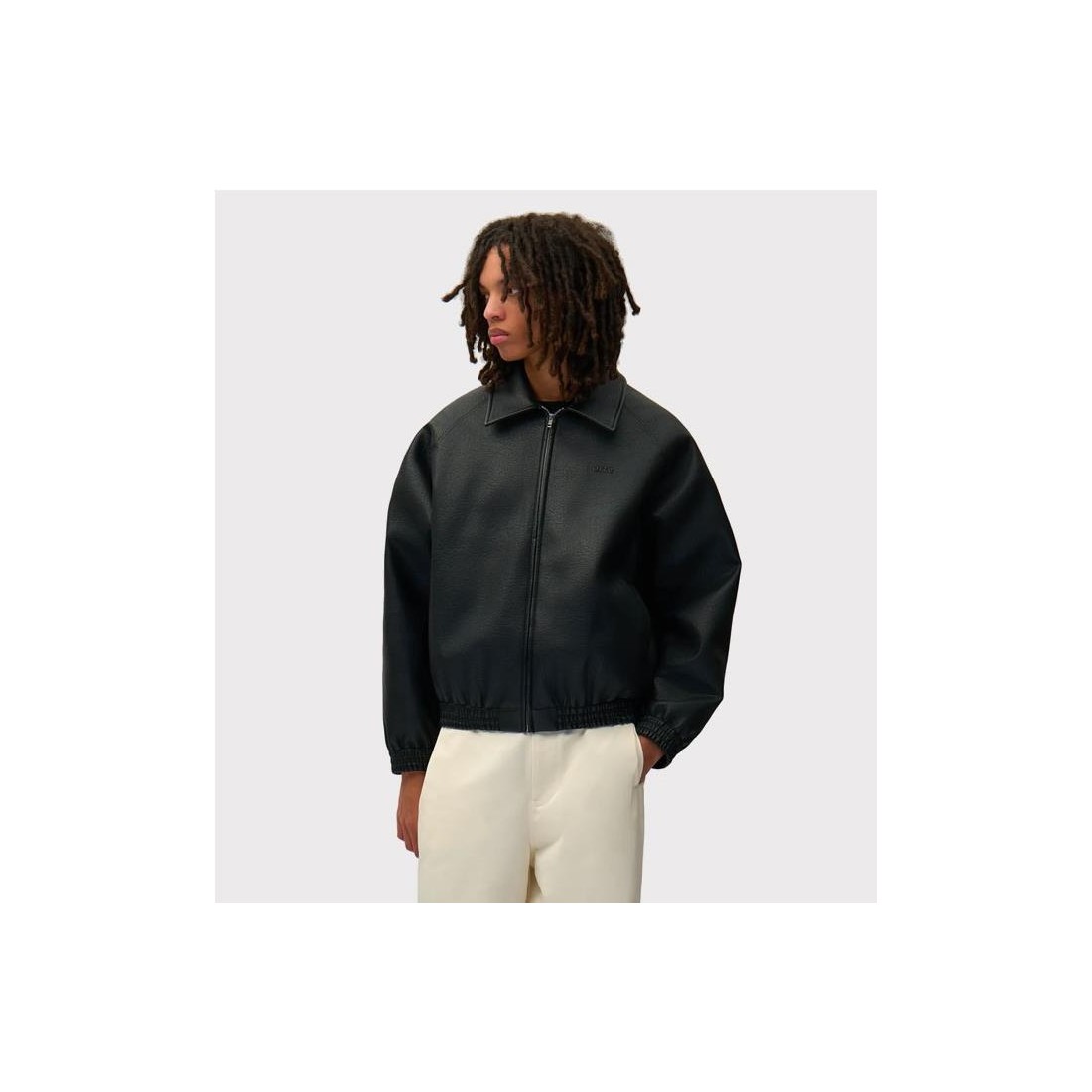 ARTE BASIC LEATHER JACKET NEGRO