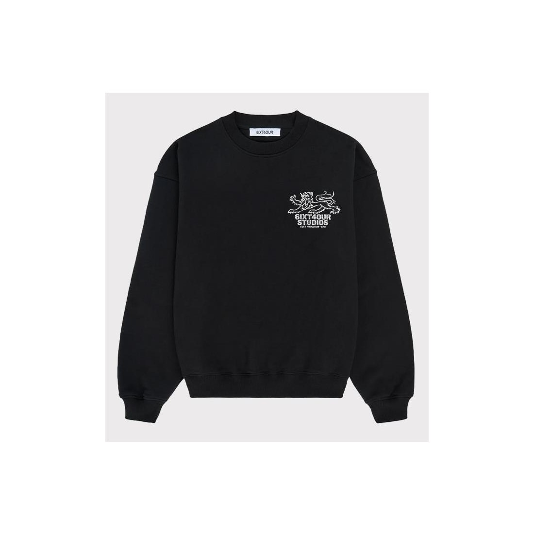 6IXT4OUR LION CREWNECK NEGRO
