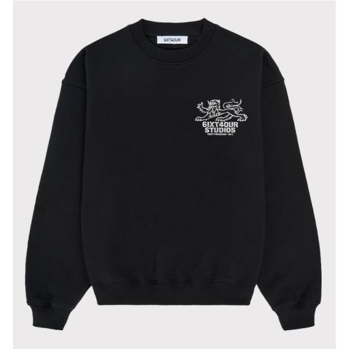 6IXT4OUR LION CREWNECK NEGRO