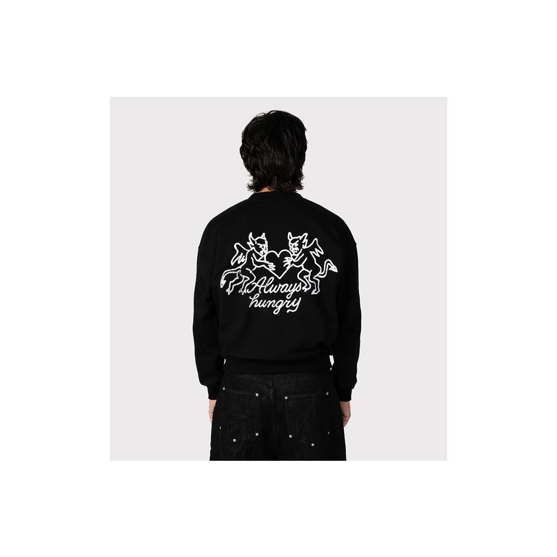 6IXT4OUR SINS CREWNECK NEGRO