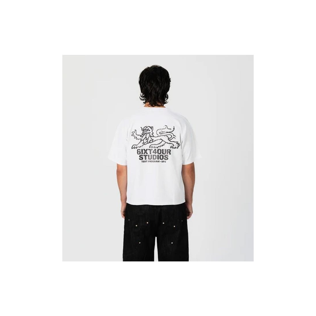 6IXT4OUR LION TEE BLANCO
