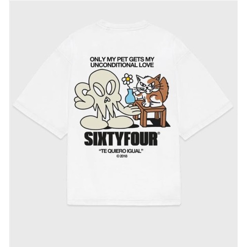 6IXT4OUR TQ IGUAL GATO TEE BLANCO