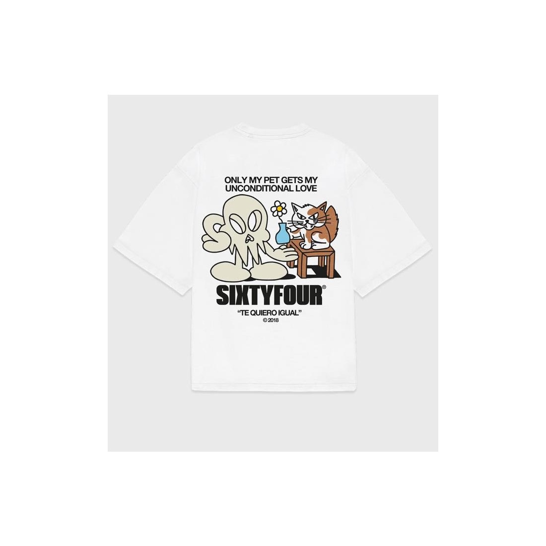 6IXT4OUR TQ IGUAL GATO TEE BLANCO