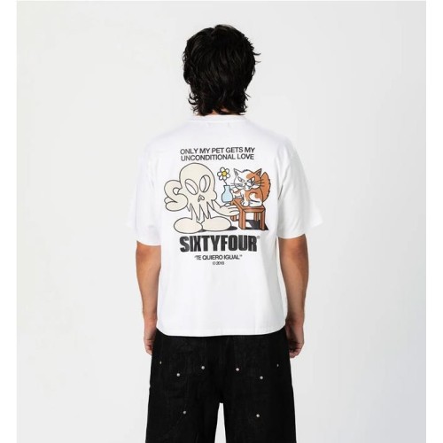 6IXT4OUR TQ IGUAL GATO TEE BLANCO