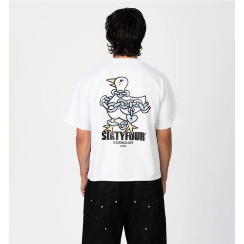 6IXT4OUR DUCKING LOVE TEE BLANCO
