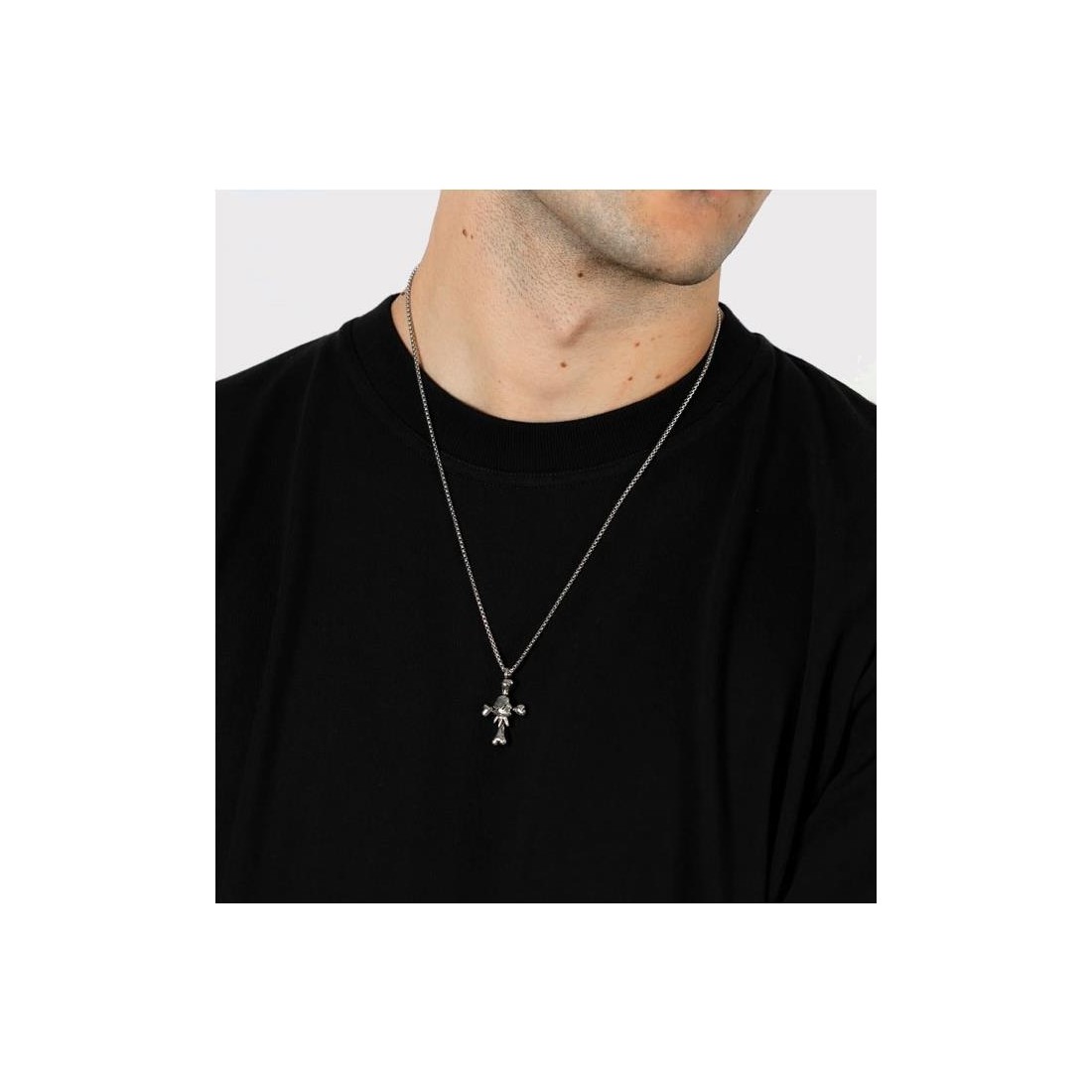6IXT4OUR CRUZ NECKLACE PLATA