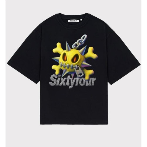 6IXT4OUR WRECKING TEE NEGRO