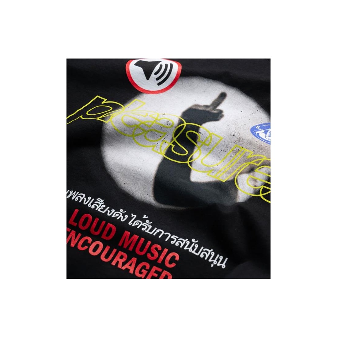 PLEASURES LOUD MUSIC TEE NEGRO