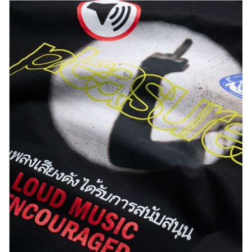 PLEASURES LOUD MUSIC TEE NEGRO