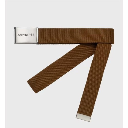 CARHARTT WIP CLIP BELT CHROME MARRON