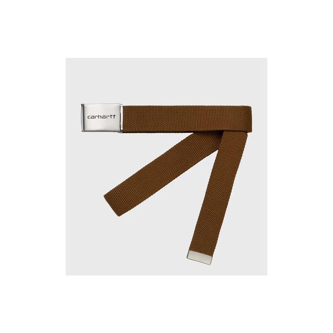 CARHARTT WIP CLIP BELT CHROME MARRON