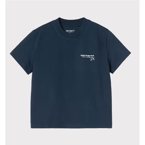 CARHARTT WIP W GARBLE TEE AZUL MARINO 2