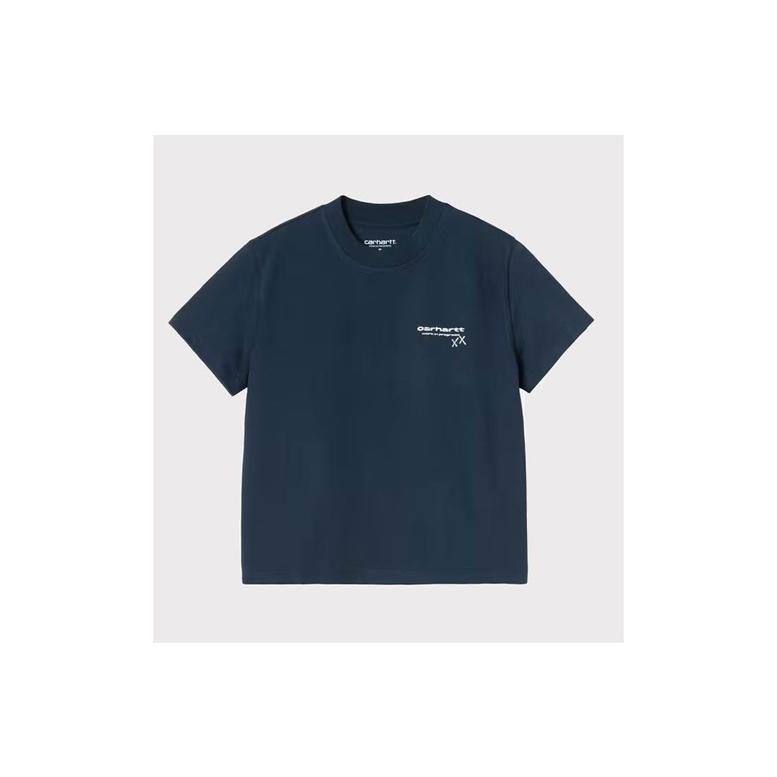 CARHARTT WIP W GARBLE TEE AZUL MARINO