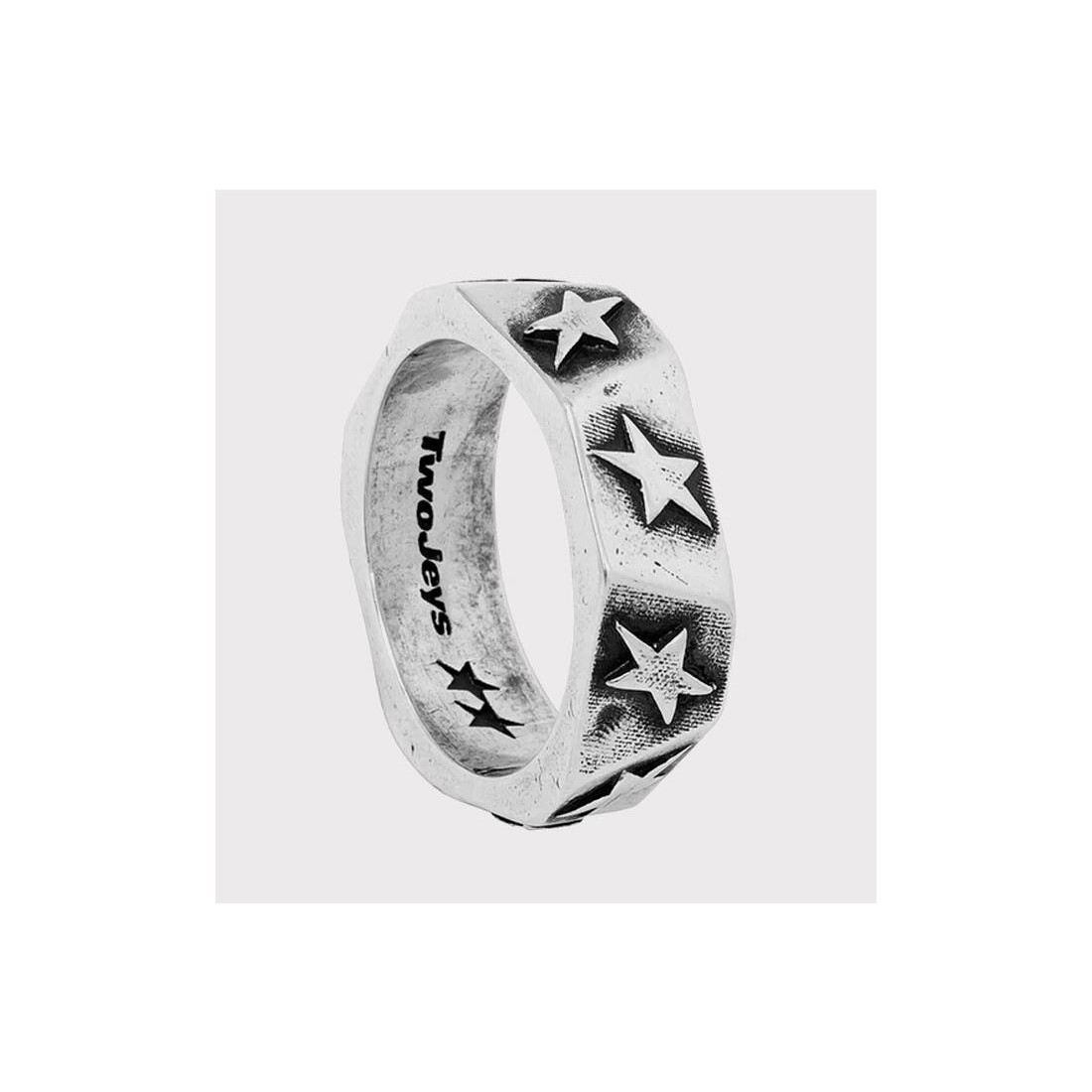 TWOJEYS TESSELATED RING PLATA