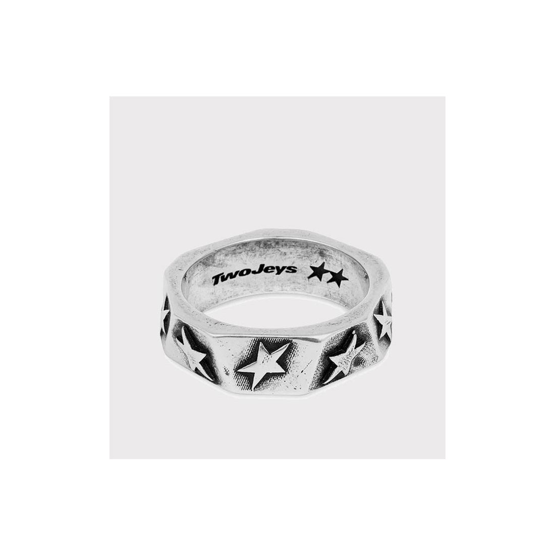 TWOJEYS TESSELATED RING PLATA