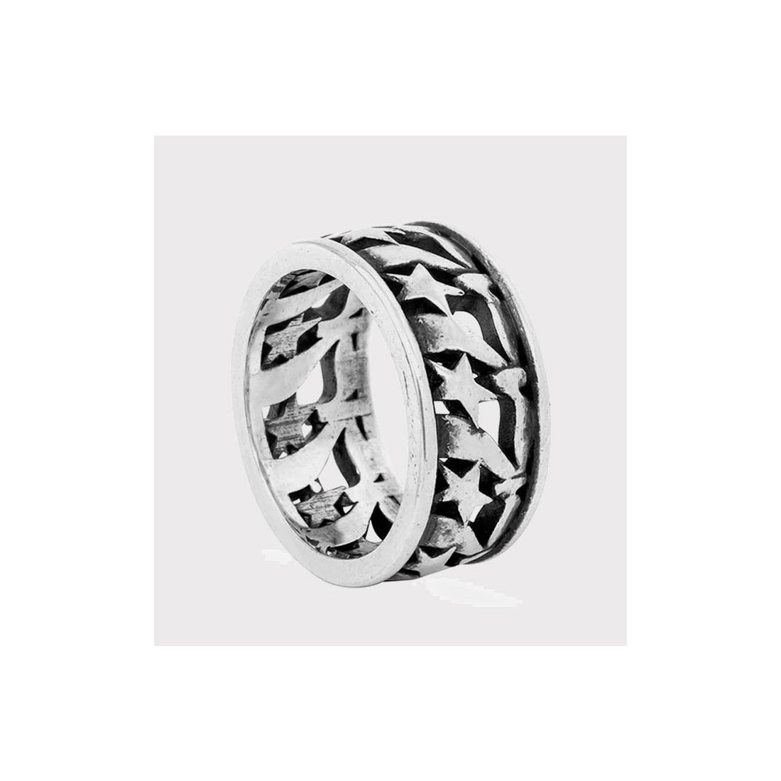TWOJEYS 777 STARS BUBBLE RING PLATA