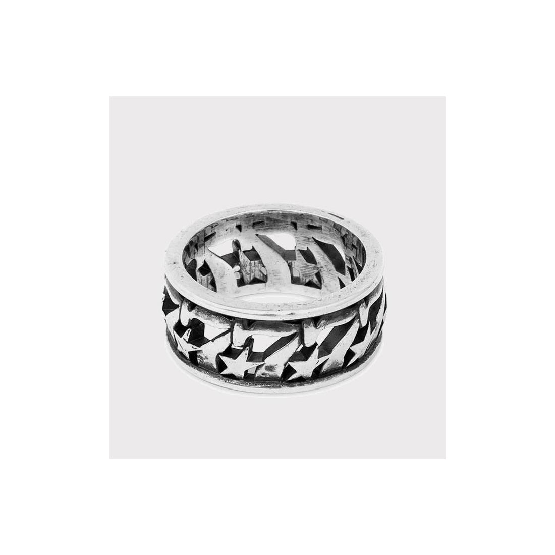 TWOJEYS 777 STARS BUBBLE RING PLATA
