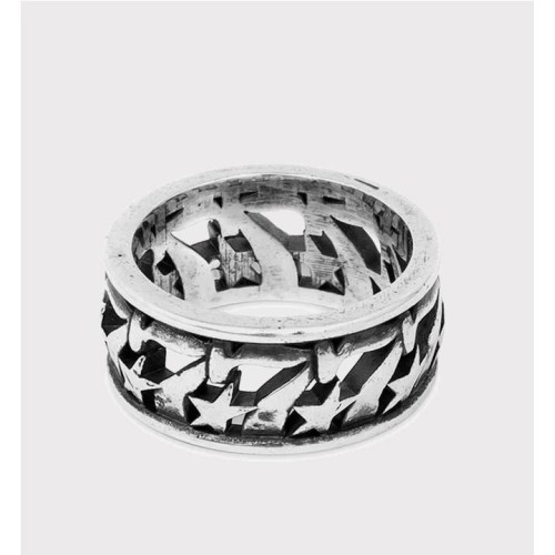 TWOJEYS 777 STARS BUBBLE RING PLATA