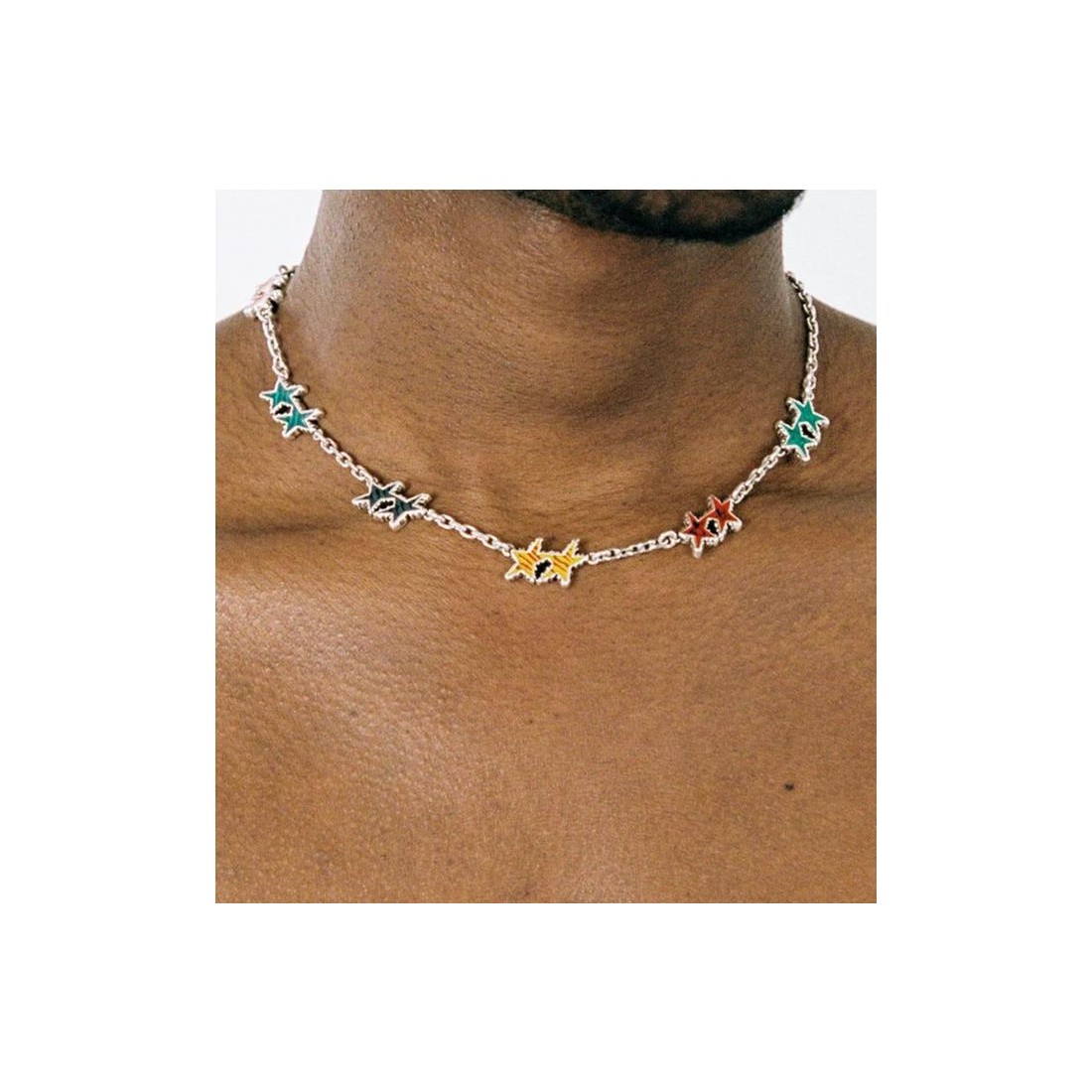 TWOJEYS MELTED STARS NECKLACE MULTICOLOR