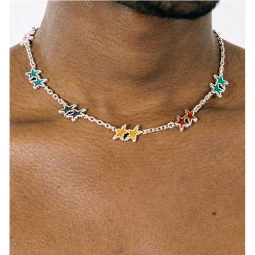 TWOJEYS MELTED STARS NECKLACE MULTICOLOR